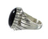 Navajo Onyx And Sterling Silver Ray Jack Ring Size 11-3/4 RX97682
